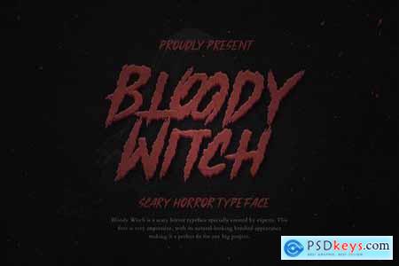 Bloody Witch Scary Horror Font