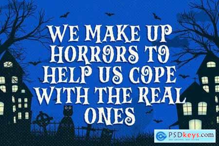 Vampire Zone a Horror Spooky Scary Halloween Font