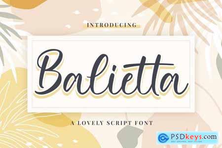 Balietta - Lovely Script