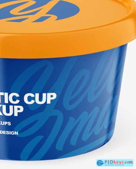 Glossy Plastic Cup Mockup 85580
