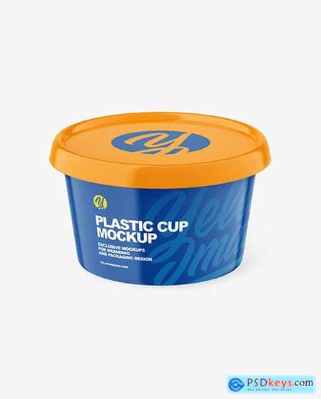 Glossy Plastic Cup Mockup 85580