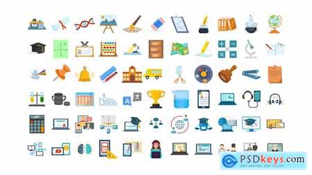 100 Education & E-Learning Icons 33159957