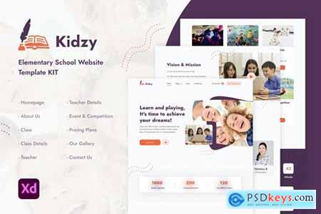 Kidzy - Elementary School Website Template Kit