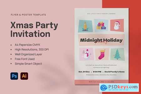 15 Christmas Party Invitation Poster Flyer