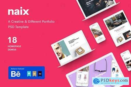 Naix - Creative Portfolio PSD Template