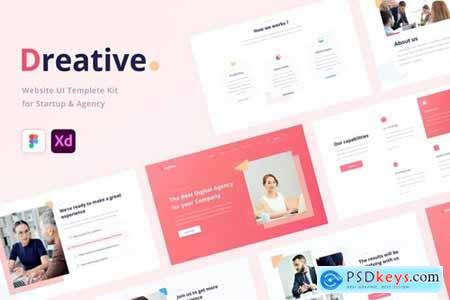 Dreative - Startup & Business Web UI Kit