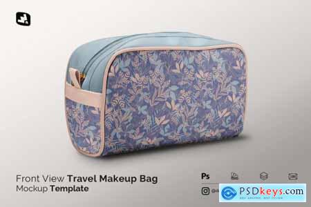 Front View Travel Makeup Bag Mockup 5331147