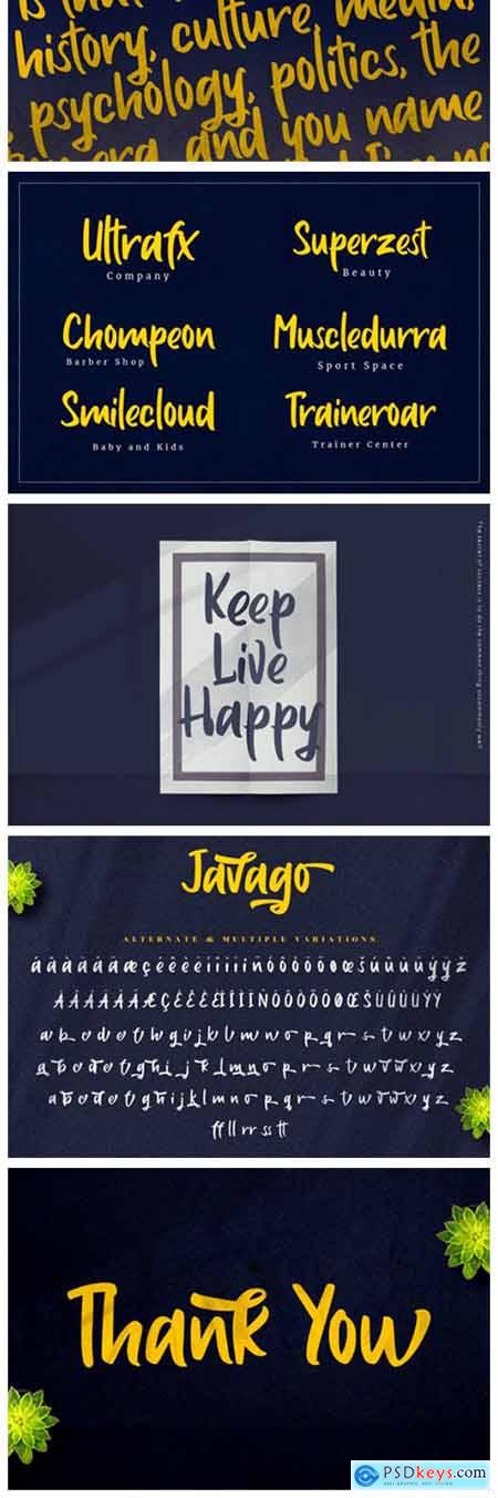 Javago Script Font