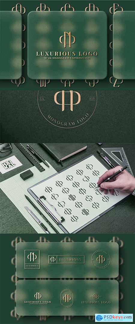 O (A-Z) Monogram Logo Creator Pack Vol.5 YVR92UK