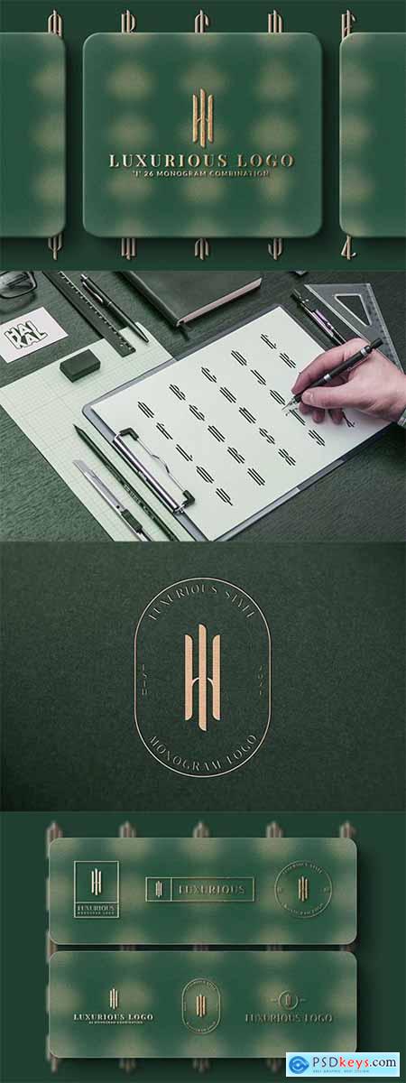 I (A-Z) Monogram Logo Creator Pack Vol.5 XXPSUUG