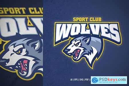 Wolf Logo for Sport and E-Sport 23FGAS6