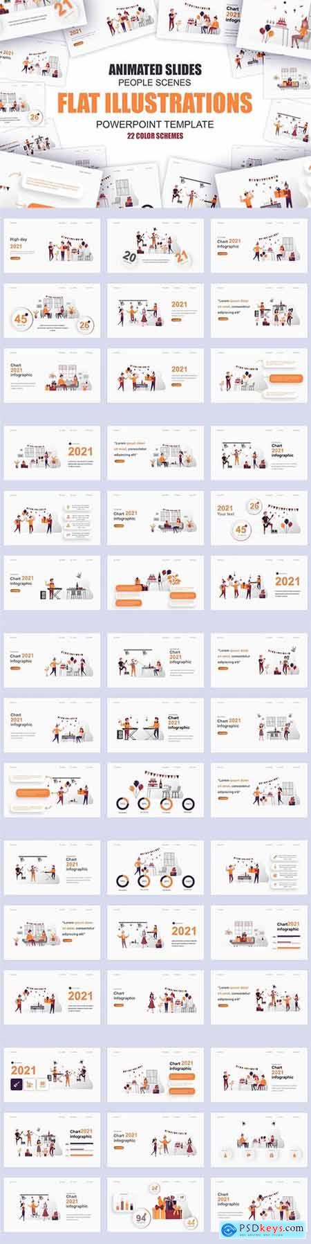 Holiday Illustration Powerpoint Template