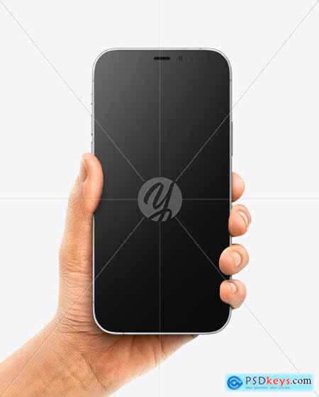 Apple iPhone 12 Pro Max in Hand Mockup 86103