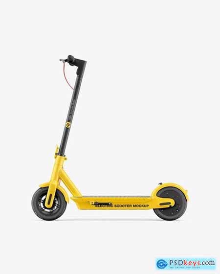 Electric Scooter Mockup - Side View 86115