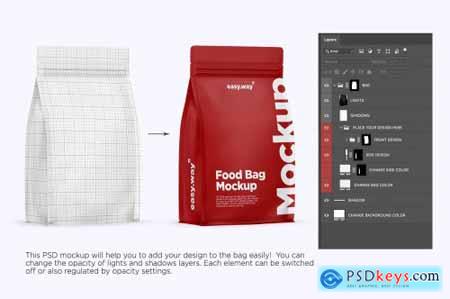 Matte Coffee Bag PSD Mockup 5997166