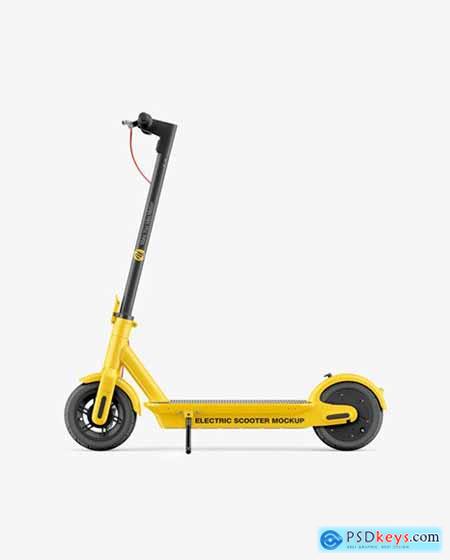 Electric Scooter Mockup - Side View 86115