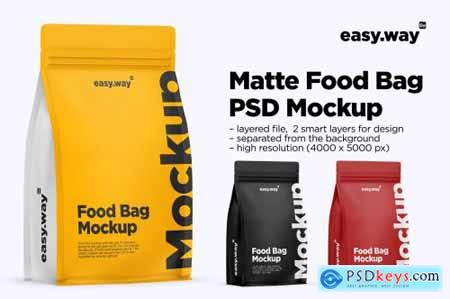 Matte Coffee Bag PSD Mockup 5997166