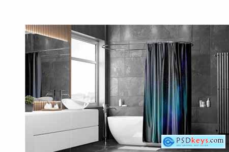 Shower Curtain Mockup 6304747