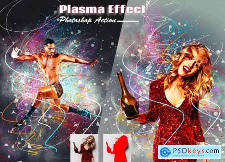 Plasma Effect Photoshop Action 6199474