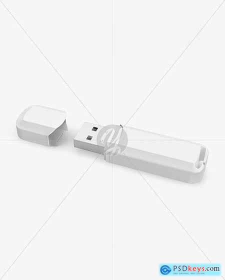 Textured USB Flash Drive Mockup 86504
