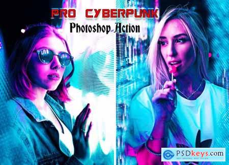 Pro Cyberpunk Photoshop Action 6215870