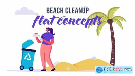Beach cleanup - Flat Concept 33189198