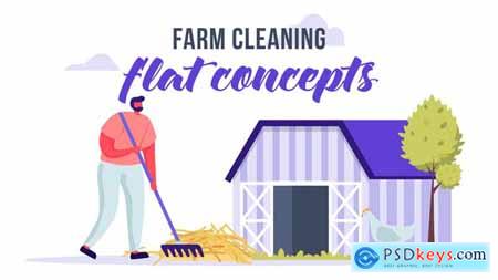 Farm cleaning - Flat Concept 33189207