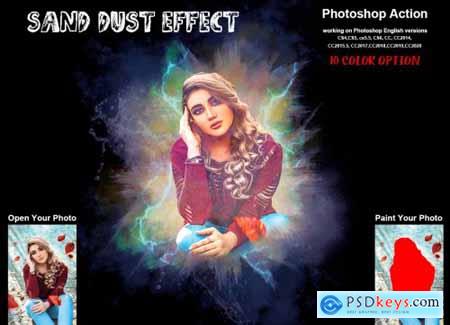 Sand Dust Effect Photoshop Action 6260070