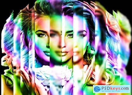 Prism Effect Photoshop Action 6286761