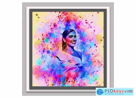 Modern Watercolor Photoshop Action 5741401