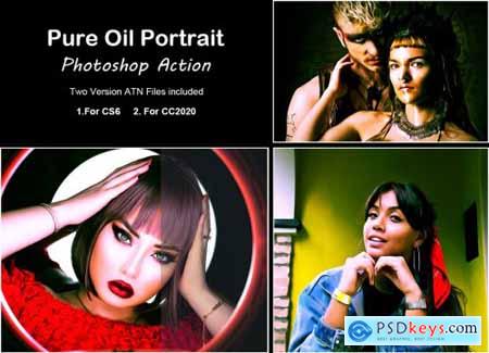 Pure Oil Portrait Photoshop Action 5360743
