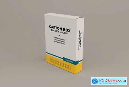 Cardboard box mockup 3