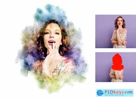 Watercolor Painting Photoshop Action 5836681