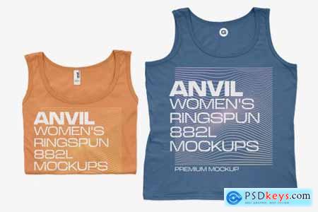 Anvil Womens Tanks 882L Mockups 6216266