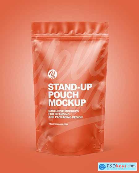 Matte Stand-up Pouch Mockup 86590