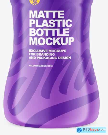 Matte Plastic Bottle Mockup 86612
