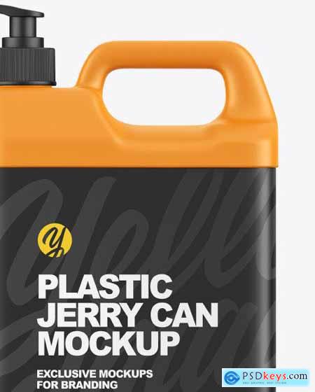 Plastic Jerry Can W- Pump Mockup 86580