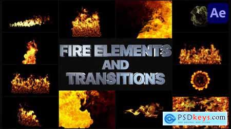 VFX Fire Elements And Transitions - After Effects 33240340