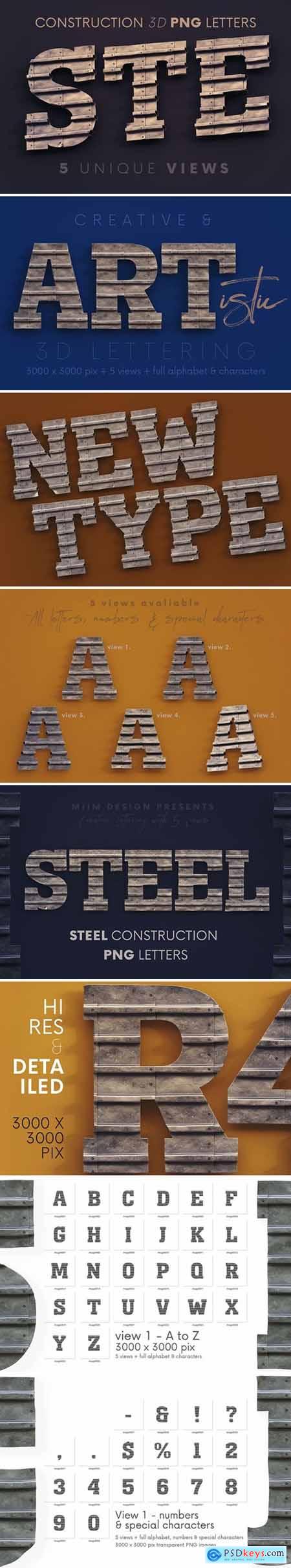 Steel Construct - 3D Lettering