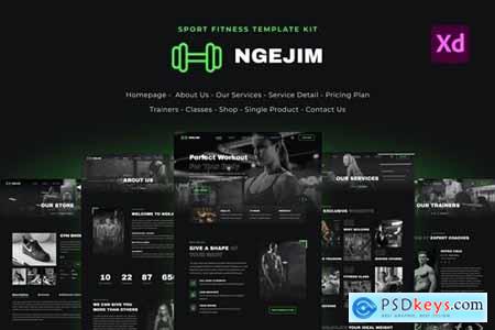 Ngejim - Sport & Fitness UI Kits
