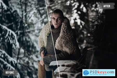 50 Dark Winter LUTs and Presets Pack