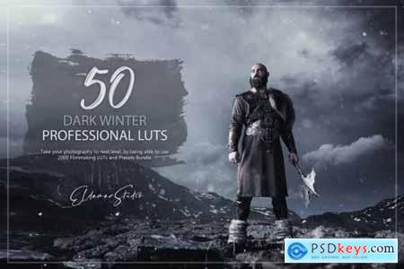 50 Dark Winter LUTs and Presets Pack