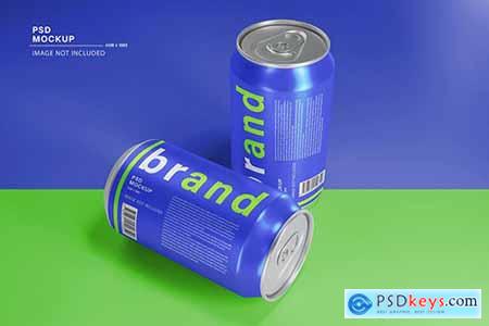 Fresh cans energy drink product mockup CJFMZ7Z