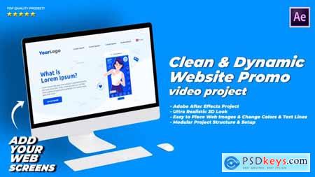 Dynamic & Clean Website Promo Video 33265819