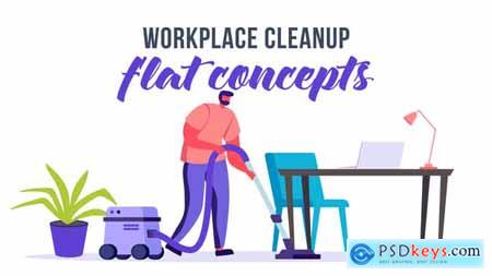 Workplace cleanup - Flat Concept 33263984