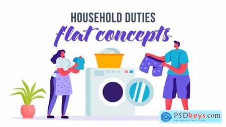 Household duties - Flat Concept 33263968