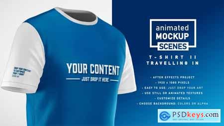 T-shirt Travelling In Template - Animated Mockup SCENES 33268368