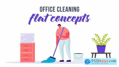 Office cleaning - Flat Concept 33263979