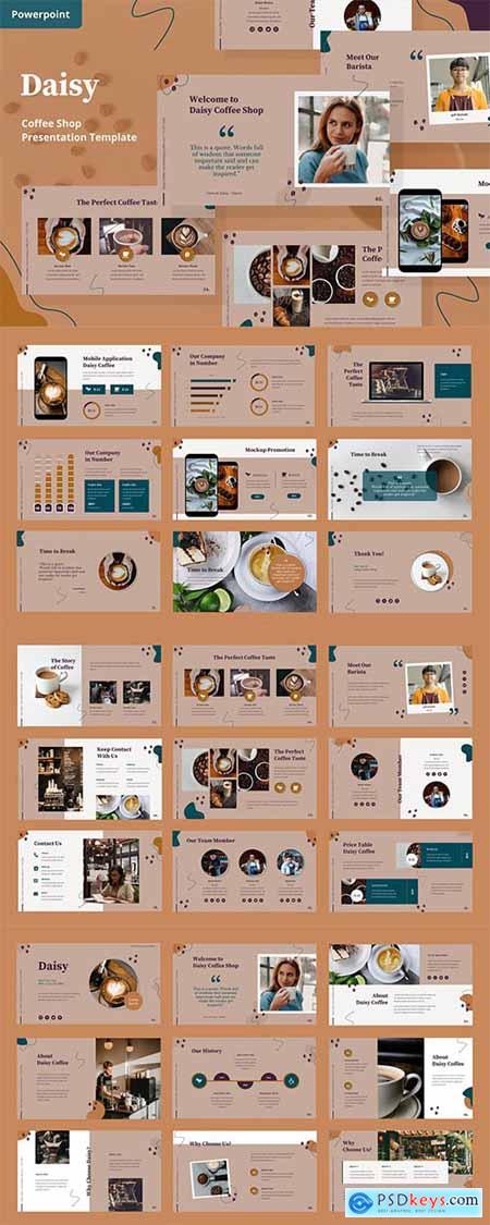 Coffee Shop - Powerpoint, Keynote and Google Slides Template