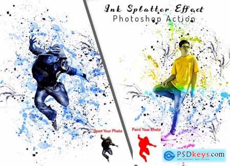 Ink Splatter Effect PS Action 6347090